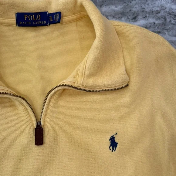 Polo by Ralph Lauren Yellow Sweatshirt Men’s XL - Picture 3 of 3